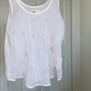 Light pink tank top/swim cover